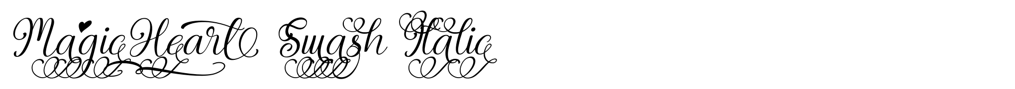 Magic Heart Swash Italic image